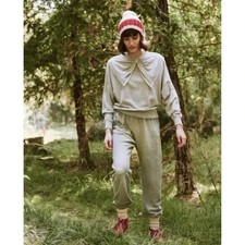 The Great Long Sleeve Grey Bow Sweatshirt, Size XS (0) $195 picture