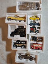 Department 56 Christmas Village Classic Cars Lot Cadillac Eldorado Truck Van picture