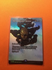 MTG Magic The Gathering Reconnaissance Mission Foil MAR Mythic Borderless Blue picture