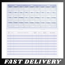 20 Pack Checkbook Registers Personal Business Bank Ledger Checking Savings Accou picture