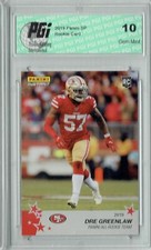 Dre Greenlaw 2019 Panini #18 All Rookie Team 1 of 240 Rookie Card PGI 10 picture