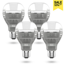 4 pcs Energy Saving A19 LED Light Bulbs 16W (200W Equiv) 5000K Home 2200lm E26 picture