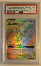 2019 POKEMON SUN & MOON HIDDEN FATES FA/MOLTRES & ZAPDOS & ARTICUNO GX PSA 10 picture