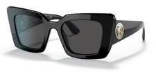 BURBERRY Daisy BE 4344 300187 Black Plastic Square Sunglasses Grey Lens picture