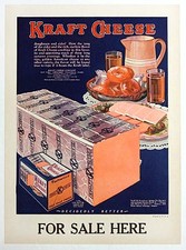 Original c.1930s American Poster Kraft Cheese picture