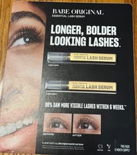New BABE ORIGINAL Essential Eyelash serum 0.07 fl oz/2ml 6 Month Supply - 2 Pack picture