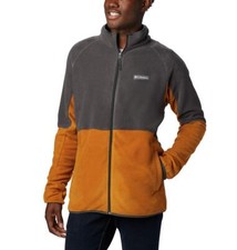 Columbia Men's Basin Trail Fleece Full Zip, Burnished Amber, Shark ,Small picture