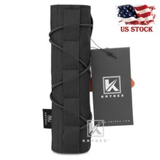 KRYDEX Tactical 7in 18cm Cover Protect Sleeve Wrap For Airsoft Suppressor Black picture