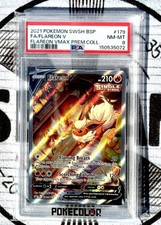 Flareon V #179 SWSH Black Star Promo Alt Art 2021 PSA 8 NM-MT Pokemon Slab picture