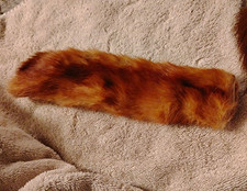 Brown Hair-On Fur Pelt Hide Strip for Leathercraft & Leather Working Projects picture