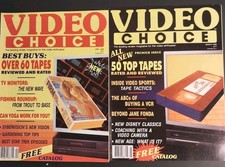 Vintage Video Choice Magazine Lot 1988 Premier Issue March & April VHS VCR picture