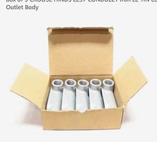 Crouse-Hinds 1in LL37  Condulet Iron Conduit Body Outlet, Threaded Iron (5pk) picture