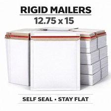 12.75x15 Rigid Stay Flat Mailers Self Seal Cardboard Envelopes 25-1000 Pcs picture