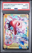 PSA 10 - Monkey D. Luffy 061 - One Piece Op15-Eb04-Adventure On Kami's Island picture