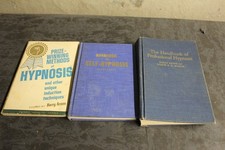 3 VINTAGE HYPNOSIS BOOK LOT SELF HYPNOSIS PROFESSIONAL picture