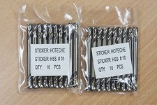 20PC #10 DOUBLE END DRILL BITS FULL GROUNDED picture