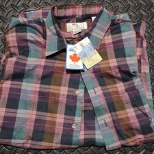 Vintage Arnold Palmer Sears Plaid Button Down Shirt Men’s M NWT Deadstock picture