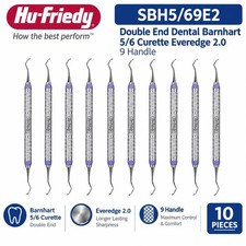 Hu-Friedy SBH5/69E2 Double End Dental Barnhart 5/6 Curette Everedge 2.0 9 Handle picture