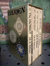 Lord of the Rings Gold Foil Box Set J. R. R. Tolkien 1977 VG PB RARE Ballantine picture
