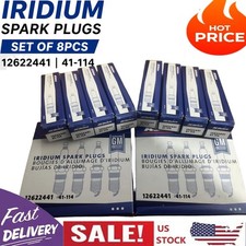 8x 41-114 IRIDIUM SPARK PLUGS OEM for 2014-2026 CHEVY GMC CADI ACDELCO 12622441 picture