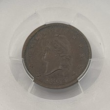 1863 Civil War Token Army & Navy F-7 / 313a Patriotic PCGS MS63 Great Eye Appeal picture