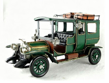 34CM Handmade Antique 1907 Vintage Car Vehicle Tin Metal Reproduction Model picture