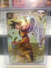 Bandai Son Goku, Peace Resolution BT21-148 God Rare Foil Battle EN (PROXY) picture