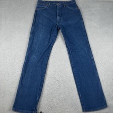VINTAGE Wrangler Jeans Mens 34x34* Blue Cowboy Cut Western Rodeo Boot USA 13MWZ picture