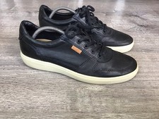 Ecco Soft 7 Fashion Sneaker - Men's US Size 10, EU 44 - Black Leather Shoes picture