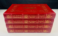Malory LE MORTE DARTHUR Easton Press Leather 4 Vol Set 22kt Gold Gilt NEW/VF picture