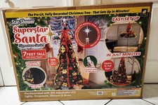 Star Shower Santa Signature Series 7ft Pre-Lit Fully Decorated Artificial Tree picture