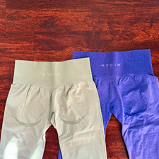 NVGTN Leggings Bundle 2 Pairs Sage Green & Purple Size M picture
