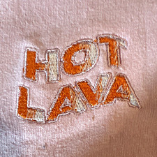 Zumiez Hot Lava x Zumiez Men’s Pink Embroidered Logo Crew Neck T-Shirt L picture