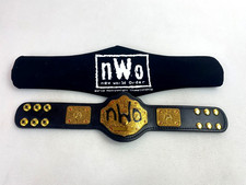 WCW Heavyweight Championship NWO Spray Painted Mini Replica w/ Bag Fanatics picture