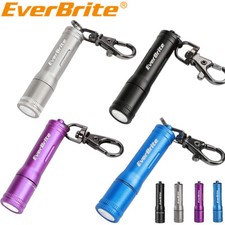 EverBrite Black/Blue/Gray/Purple Mini LED Flashlight Keychain EDC Flashlight NEW picture