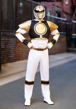 White Ranger Classic Muscle Adult Costume picture
