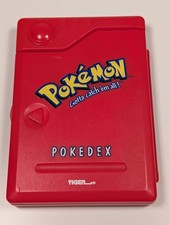 Tiger Pokémon Pokédex Handheld Electronic Game Red 1998 MPN 52523, Works picture