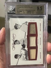 2016 Panini Flawless Triple Relics Foxx Williams Dimaggio 9.5 Rare  picture