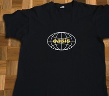 RARE Oasis Be Here Now Tee 1997 T Shirt Black Men's Short Sleeve Size picture