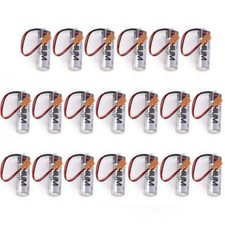 20PCS Replacement TOSHIBA ER17500V 3.6V 2700mAh PLC Battery With Plug picture