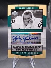 2004 UD Legends Legendary Signature Jack Lambert Auto Pittsburgh Steelers LS-JL picture