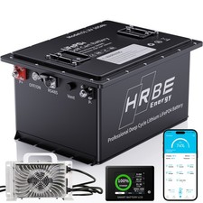 48V 105Ah Golf Cart LiFePO4 Lithium Battery 15000+ Cycle 200A BMS + 20A Charger picture