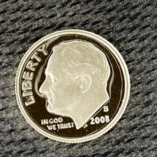 2008-S Silver Roosevelt Dime Gem Proof 1B9 picture