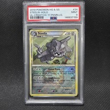 2010 Pokemon: STEELIX 24/95 - [Crosshatch] - [HGSS League Promo] - Mint PSA 9 picture