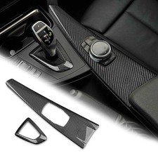 Carbon Fiber Center Console Trim Cover Kit for BMW F30 F31 F32 F34 F36 M3 F80 picture