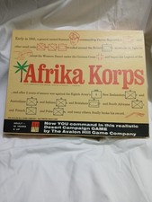 Avalon Hill Afrika Korps WWII Desert  Board Game - Complete and Very Good picture
