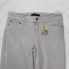 Peruvian Connection Parchment Velveteen Beige Stretchy Jeans Size 8 NWT picture
