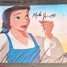 Mark Henn Disney Belle Beauty and the Beast Signed Animation Art Cel, 2018 picture