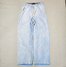 #390 GAP Denim Women’s Wide-Leg Jeans Blue Light Wash High Rise Pockets Size XS picture