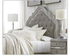 Havertys Brigitte Queen Glam Mirror Bedroom set 6 Pc - MINT picture